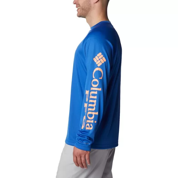 imageColumbia Mens Terminal Tackle Long Sleeve ShirtVivid BlueBright Nectar Logo