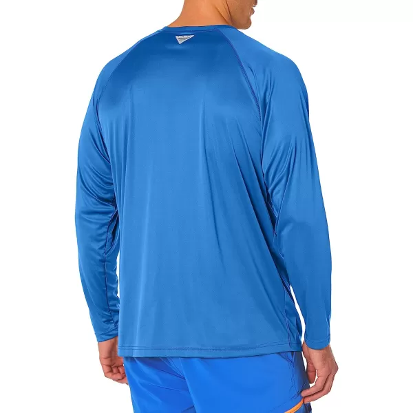 imageColumbia Mens Terminal Tackle Long Sleeve ShirtVivid BlueBright Nectar Logo