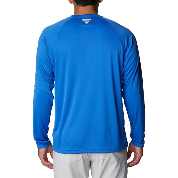 imageColumbia Mens Terminal Tackle Long Sleeve ShirtVivid BlueCool Grey Logo