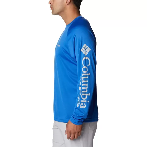 imageColumbia Mens Terminal Tackle Long Sleeve ShirtVivid BlueCool Grey Logo