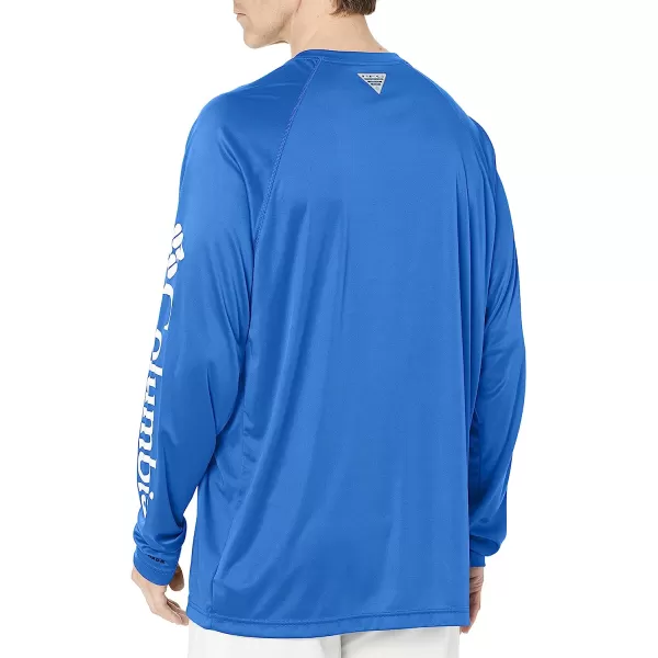 imageColumbia Mens Terminal Tackle Long Sleeve ShirtVivid BlueCool Grey Logo