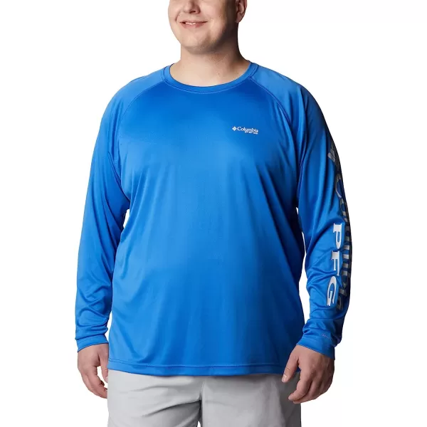 imageColumbia Mens Terminal Tackle Long Sleeve ShirtVivid BlueCool Grey Logo