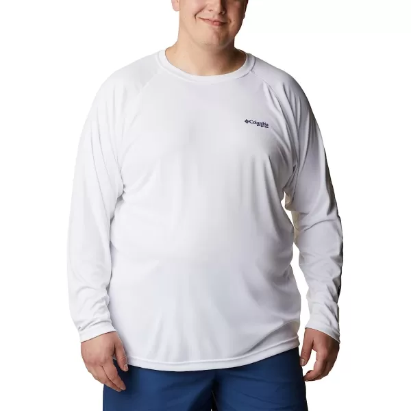 imageColumbia Mens Terminal Tackle Long Sleeve ShirtWhiteNightshade Logo