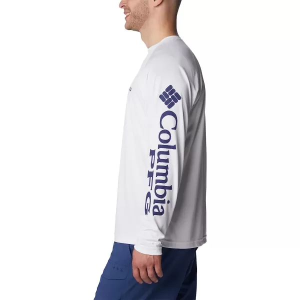 imageColumbia Mens Terminal Tackle Long Sleeve ShirtWhiteNightshade Logo