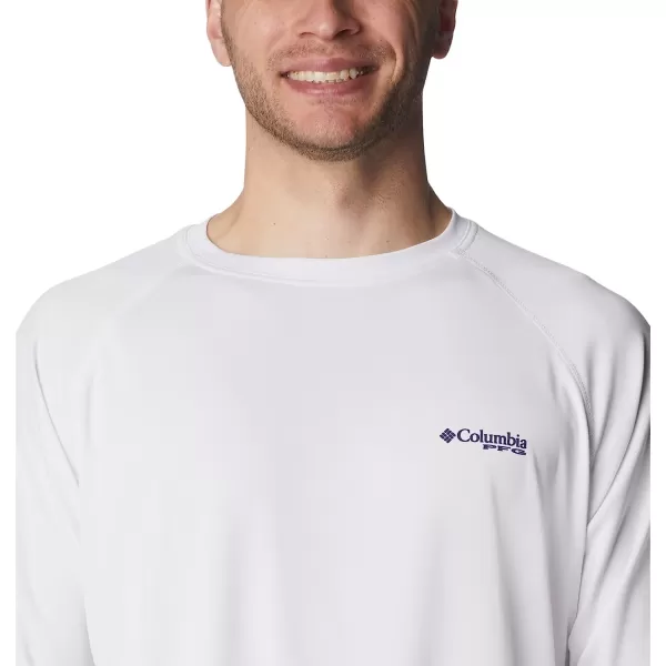 imageColumbia Mens Terminal Tackle Long Sleeve ShirtWhiteNightshade Logo