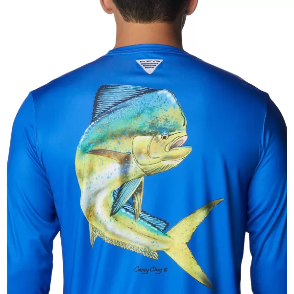 imageColumbia Mens Terminal Tackle PFG Carey Chen LsBlue MacawDorado