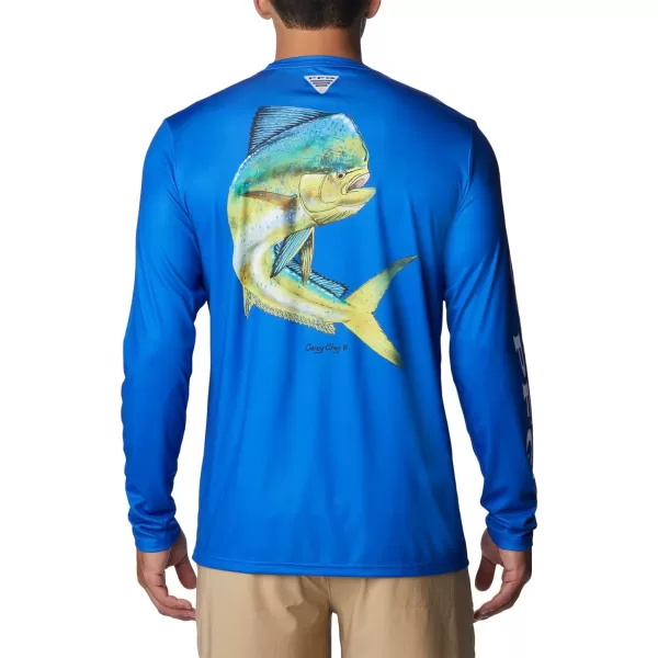 imageColumbia Mens Terminal Tackle PFG Carey Chen LsBlue MacawDorado
