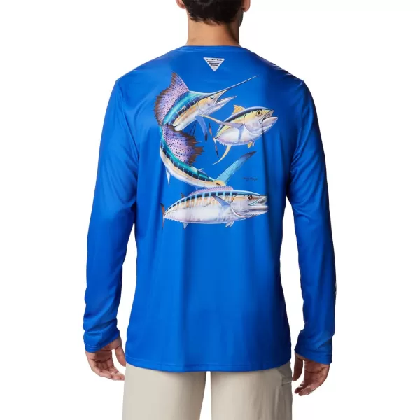 imageColumbia Mens Terminal Tackle PFG Carey Chen LsBlue MacawPelagic Trio