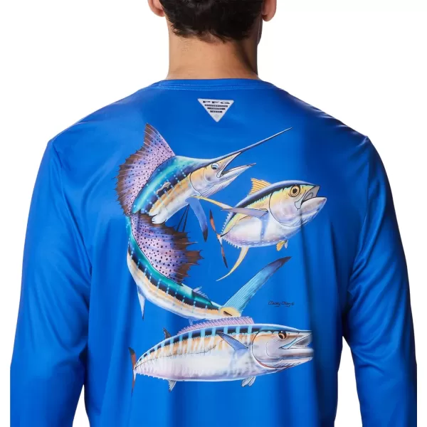 imageColumbia Mens Terminal Tackle PFG Carey Chen LsBlue MacawPelagic Trio