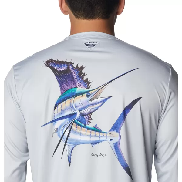 imageColumbia Mens Terminal Tackle PFG Carey Chen LsCool GreySailfish