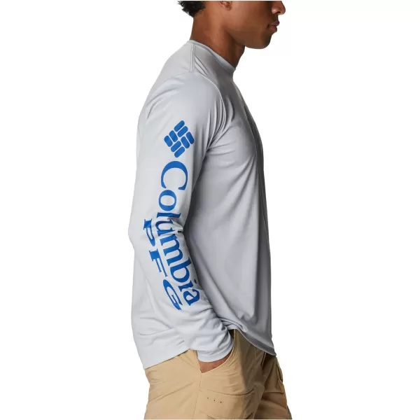 imageColumbia Mens Terminal Tackle PFG Carey Chen LsCool GreyVivid Blue Intruder