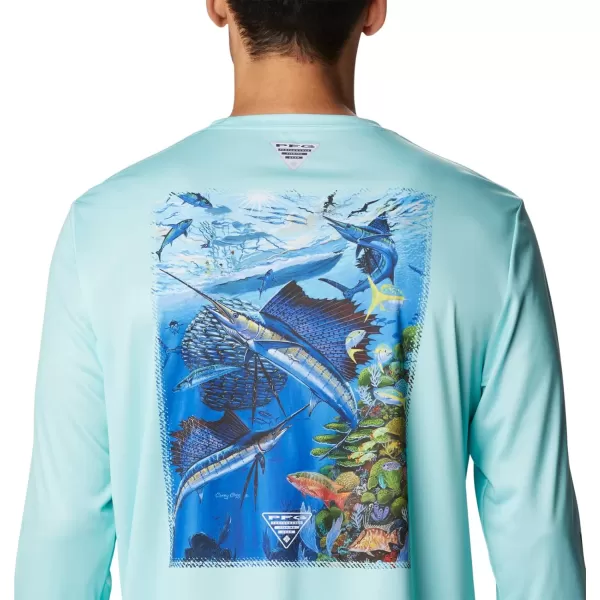 imageColumbia Mens Terminal Tackle PFG Carey Chen LsGulf StreamVivid Blue Reef Cup