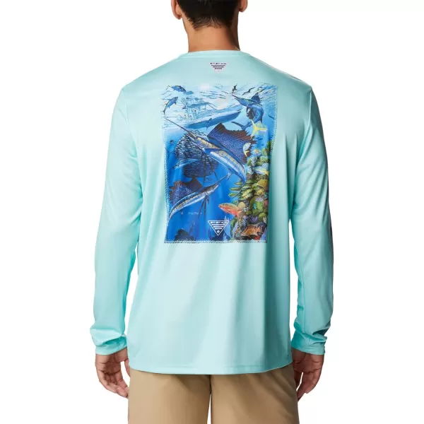 imageColumbia Mens Terminal Tackle PFG Carey Chen LsGulf StreamVivid Blue Reef Cup