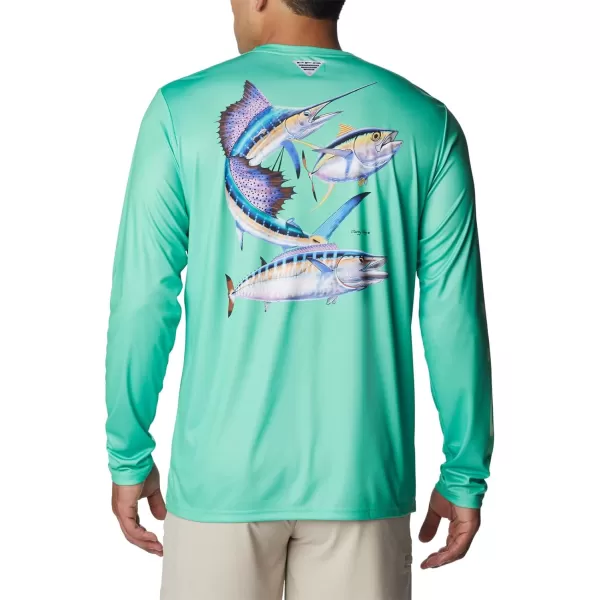 imageColumbia Mens Terminal Tackle PFG Carey Chen LsLight JadePelagic Trio