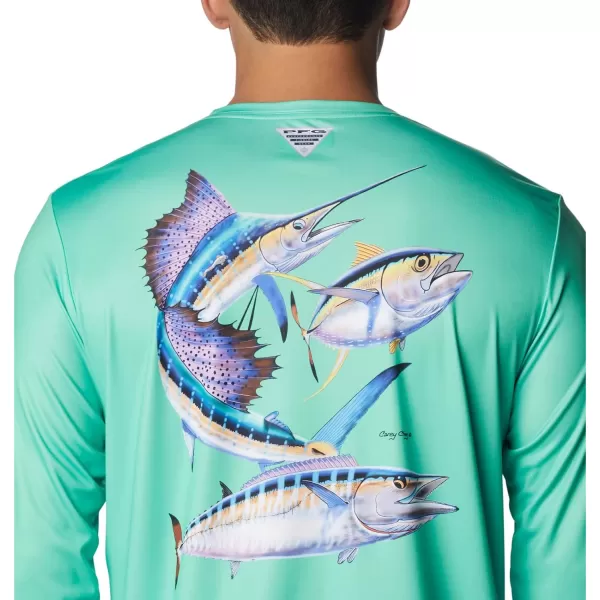 imageColumbia Mens Terminal Tackle PFG Carey Chen LsLight JadePelagic Trio