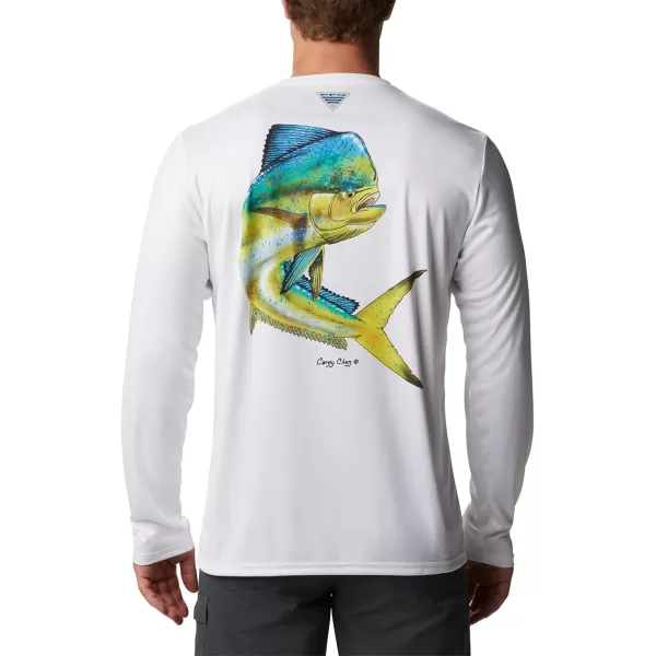 imageColumbia Mens Terminal Tackle PFG Carey Chen LsWhiteDorado