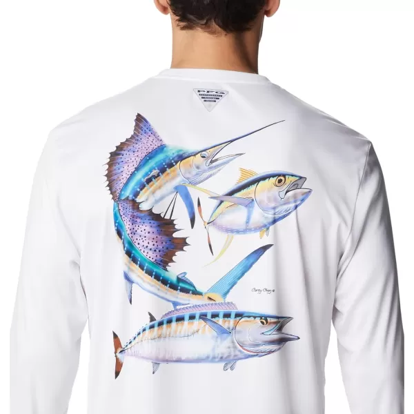 imageColumbia Mens Terminal Tackle PFG Carey Chen LsWhitePelagic Trio