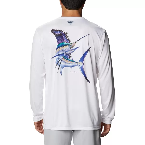 imageColumbia Mens Terminal Tackle PFG Carey Chen LsWhiteSailfish