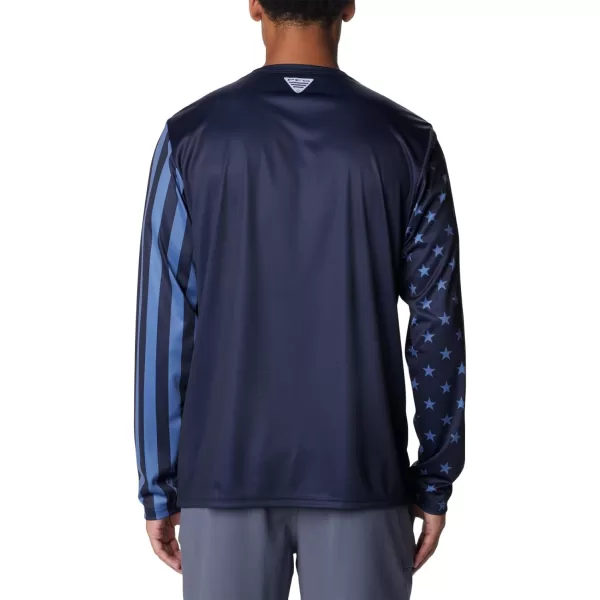 imageColumbia Mens Terminal Tackle PFG Global Compass LSCollegiate NavyBluebell