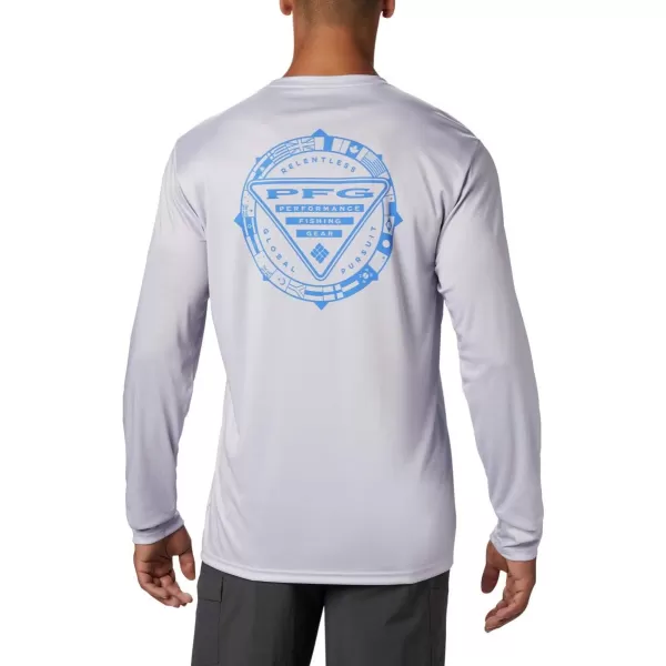 imageColumbia Mens Terminal Tackle PFG Global Compass LSCool GreyVivid Blue