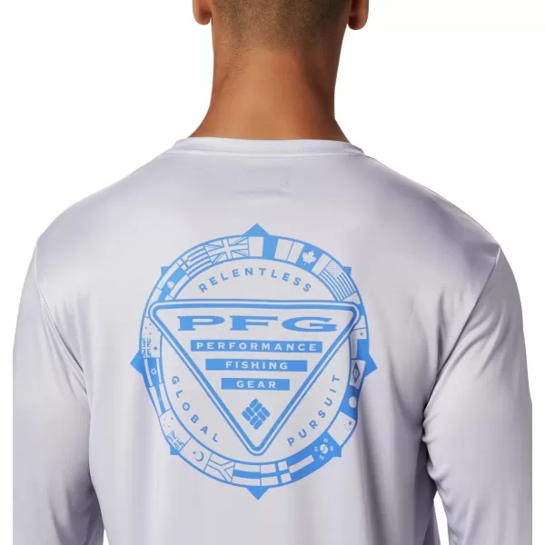 imageColumbia Mens Terminal Tackle PFG Global Compass LSCool GreyVivid Blue