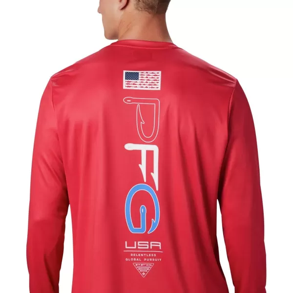 imageColumbia Mens Terminal Tackle PFG Global Compass LSRed Spark
