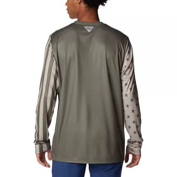 imageColumbia Mens Terminal Tackle PFG Global Compass LSStone GreenAncient Fossil