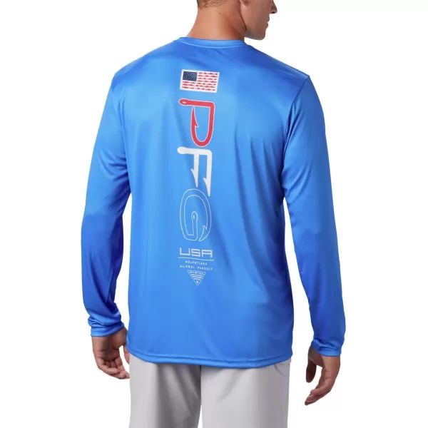 imageColumbia Mens Terminal Tackle PFG Global Compass LSVivid Blue