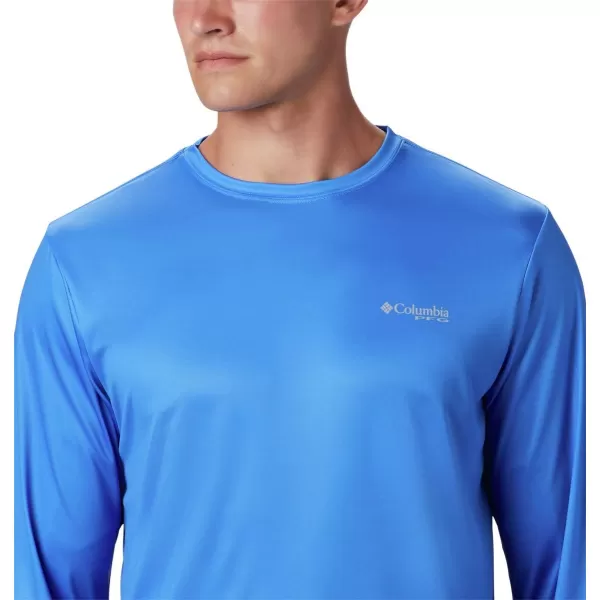 imageColumbia Mens Terminal Tackle PFG Global Compass LSVivid BlueBright Nectar