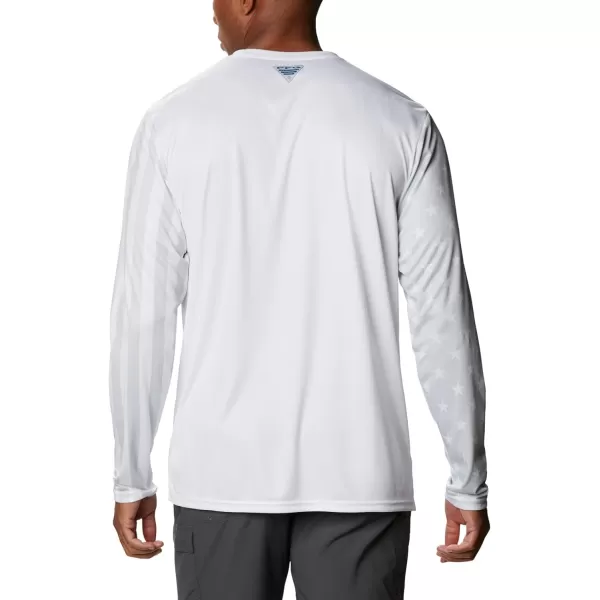 imageColumbia Mens Terminal Tackle PFG Global Compass LSWhite  Ice Grey