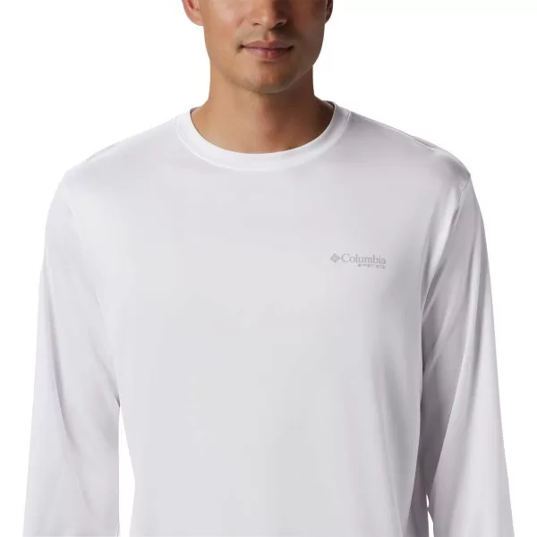 imageColumbia Mens Terminal Tackle PFG Global Compass LSWhiteBright Aqua