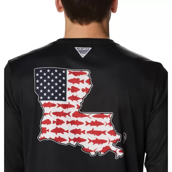 imageColumbia Mens Terminal Tackle PFG Statetriot Long SleeveBlack  Cool Grey La