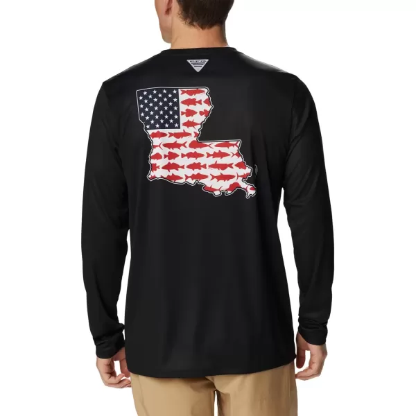 imageColumbia Mens Terminal Tackle PFG Statetriot Long SleeveBlack  Cool Grey La