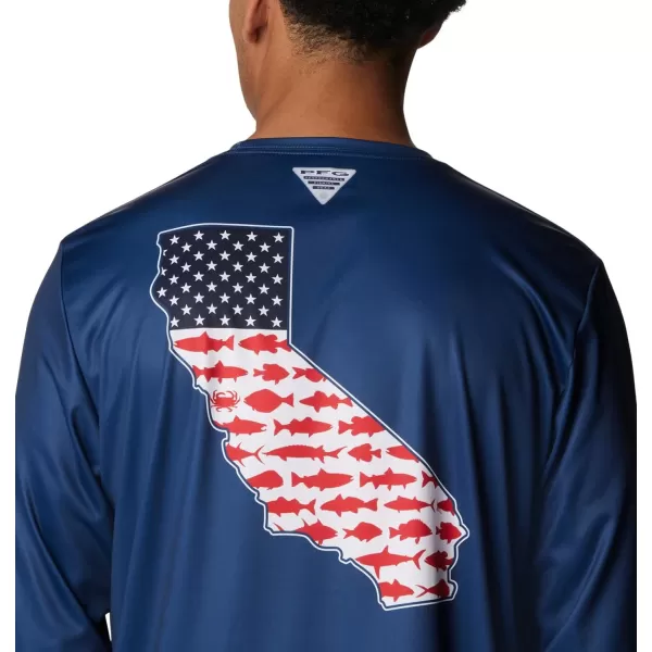 imageColumbia Mens Terminal Tackle PFG Statetriot Long SleeveCarbon  White Ca