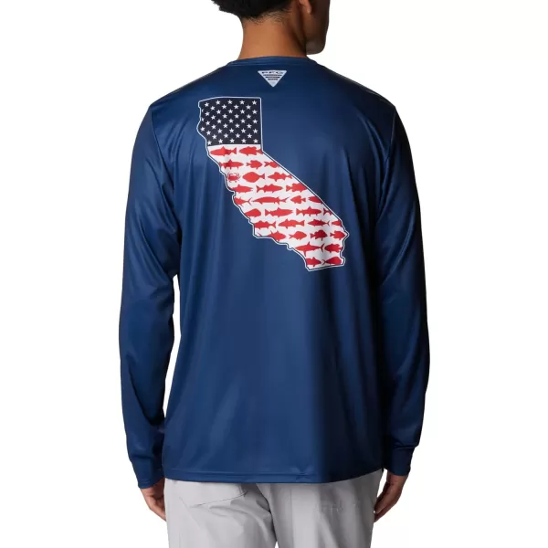 imageColumbia Mens Terminal Tackle PFG Statetriot Long SleeveCarbon  White Ca
