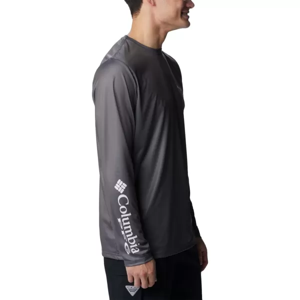 imageColumbia Mens Terminal Tackle PFG Statetriot Long SleeveCity GreyWhite Fl