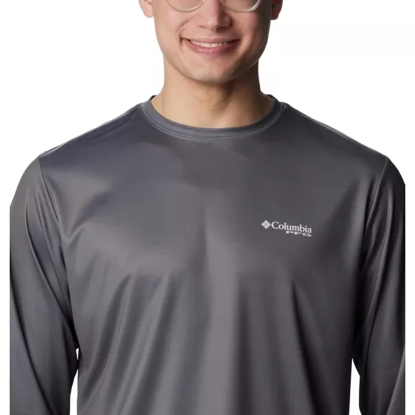 imageColumbia Mens Terminal Tackle PFG Statetriot Long SleeveCity GreyWhite Fl