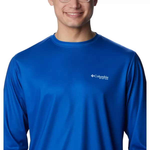 imageColumbia Mens Terminal Tackle PFG Statetriot Long SleeveVivid BlueWhite Tx