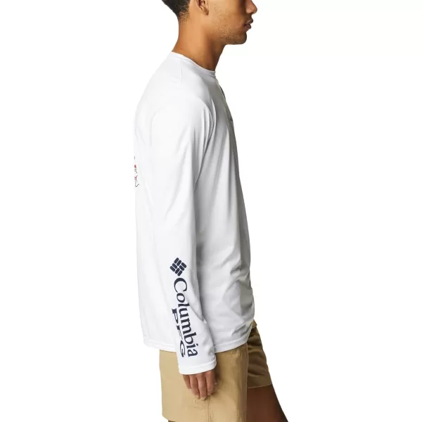 imageColumbia Mens Terminal Tackle PFG Statetriot Long SleeveWhiteCollegiate Navy La