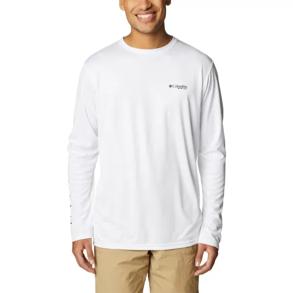 imageColumbia Mens Terminal Tackle PFG Statetriot Long SleeveWhiteCollegiate Navy La