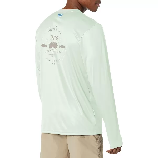 imageColumbia Mens Terminal Tackle PFG on The Line Long SleeveCool GreenCypress Freshwater