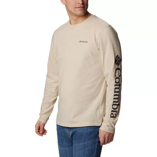 imageColumbia Mens Thistletown Hills Long Sleeve Logo TeeAncient Fossil Heather
