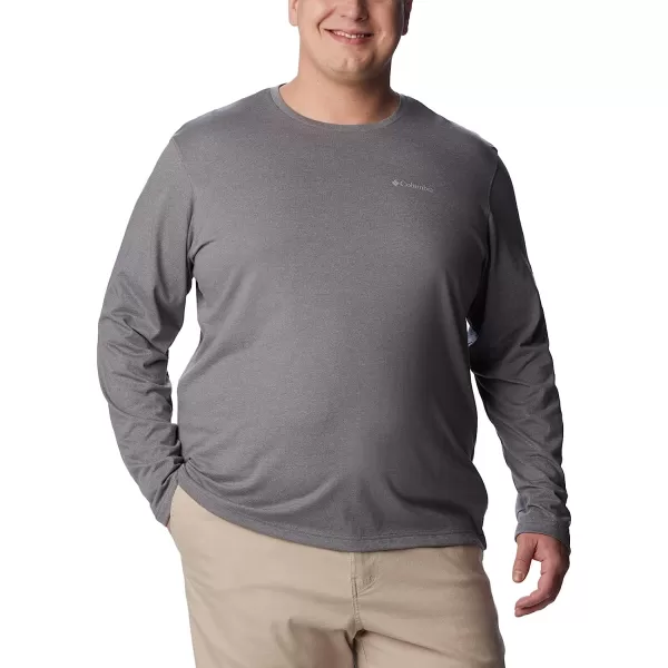 imageColumbia Mens Thistletown Hills Long Sleeve Logo TeeCity Grey Heather
