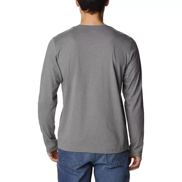 imageColumbia Mens Thistletown Hills Long Sleeve Logo TeeCity Grey Heather