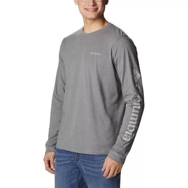 imageColumbia Mens Thistletown Hills Long Sleeve Logo TeeCity Grey Heather