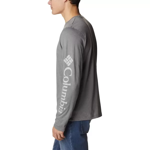 imageColumbia Mens Thistletown Hills Long Sleeve Logo TeeCity Grey Heather
