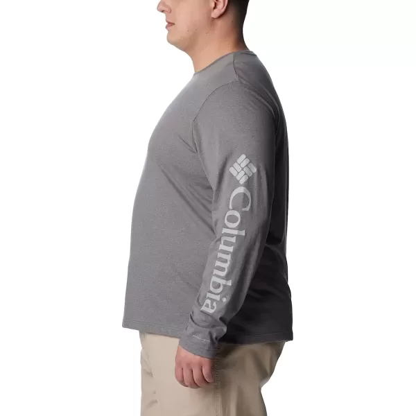 imageColumbia Mens Thistletown Hills Long Sleeve Logo TeeCity Grey Heather