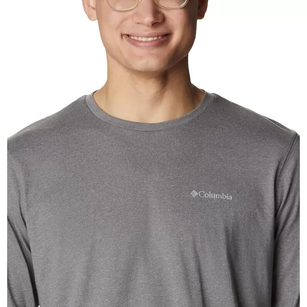 imageColumbia Mens Thistletown Hills Long Sleeve Logo TeeCity Grey Heather