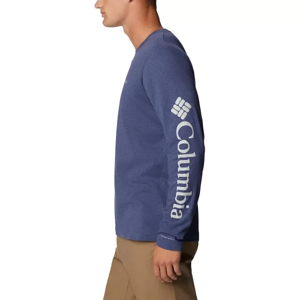 imageColumbia Mens Thistletown Hills Long Sleeve Logo TeeDark Mountain Heather
