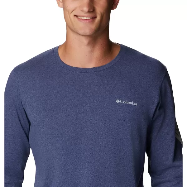 imageColumbia Mens Thistletown Hills Long Sleeve Logo TeeDark Mountain Heather